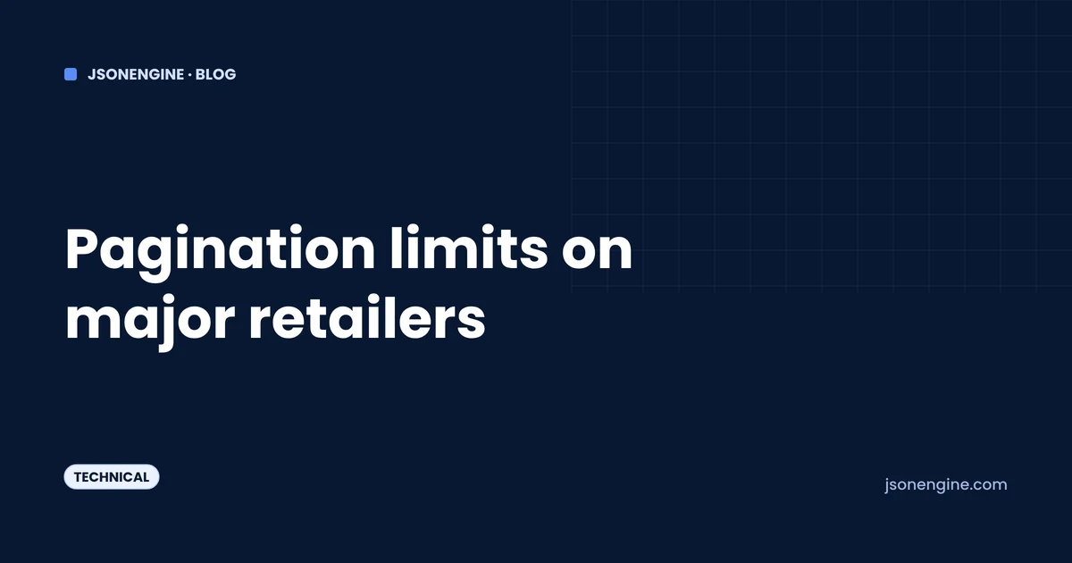 Pagination Limits on Major Retailers and How to Work Around Them